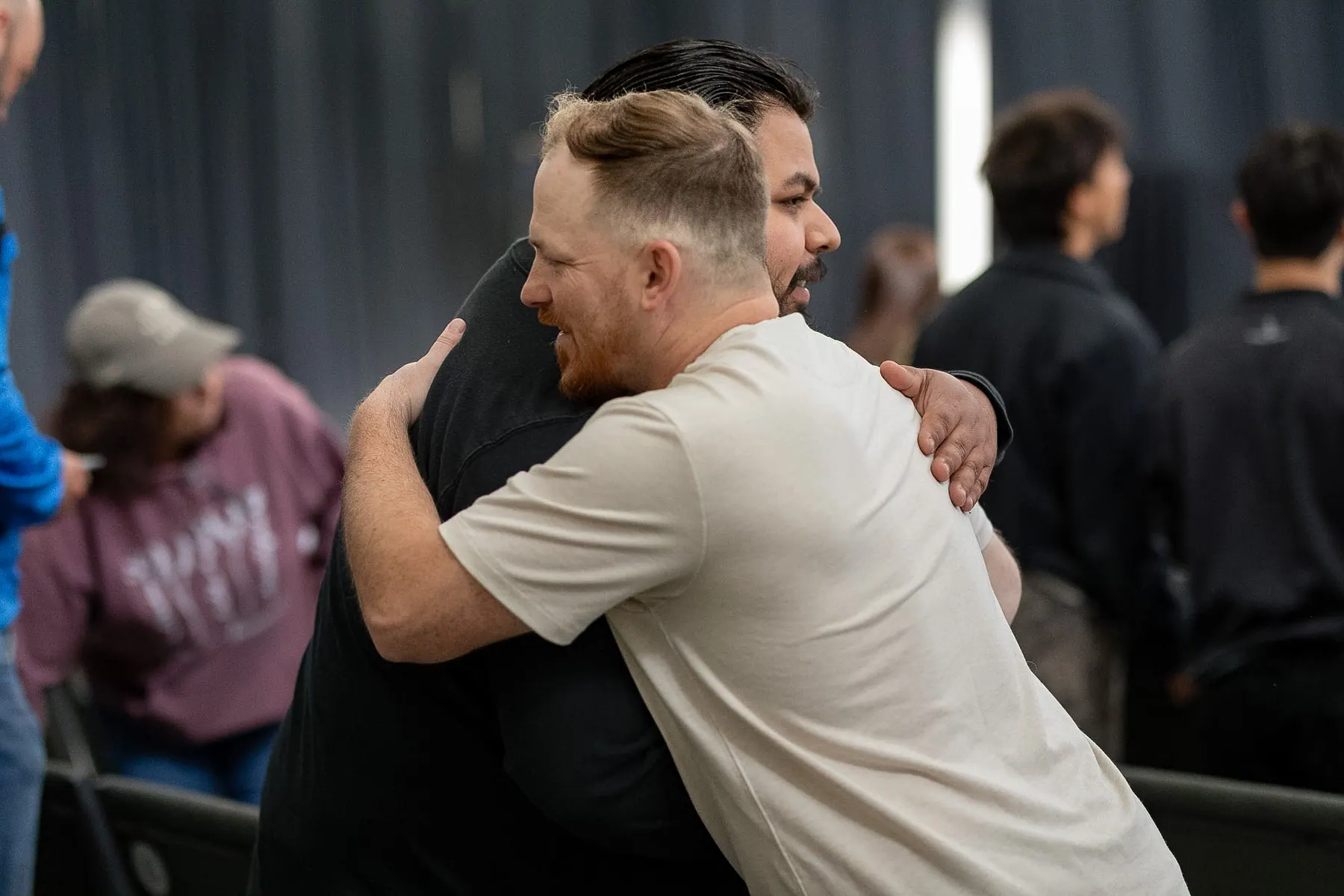 Two people embracing at CTK Hope